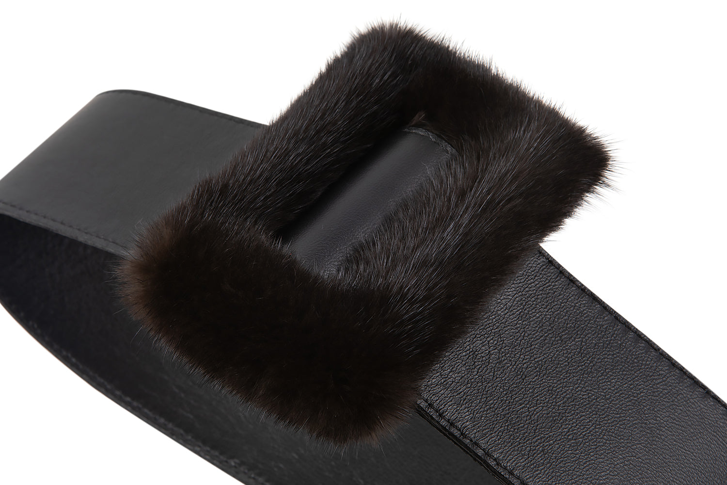 CINTURÓN HEBILLA VISÓN NEGRO