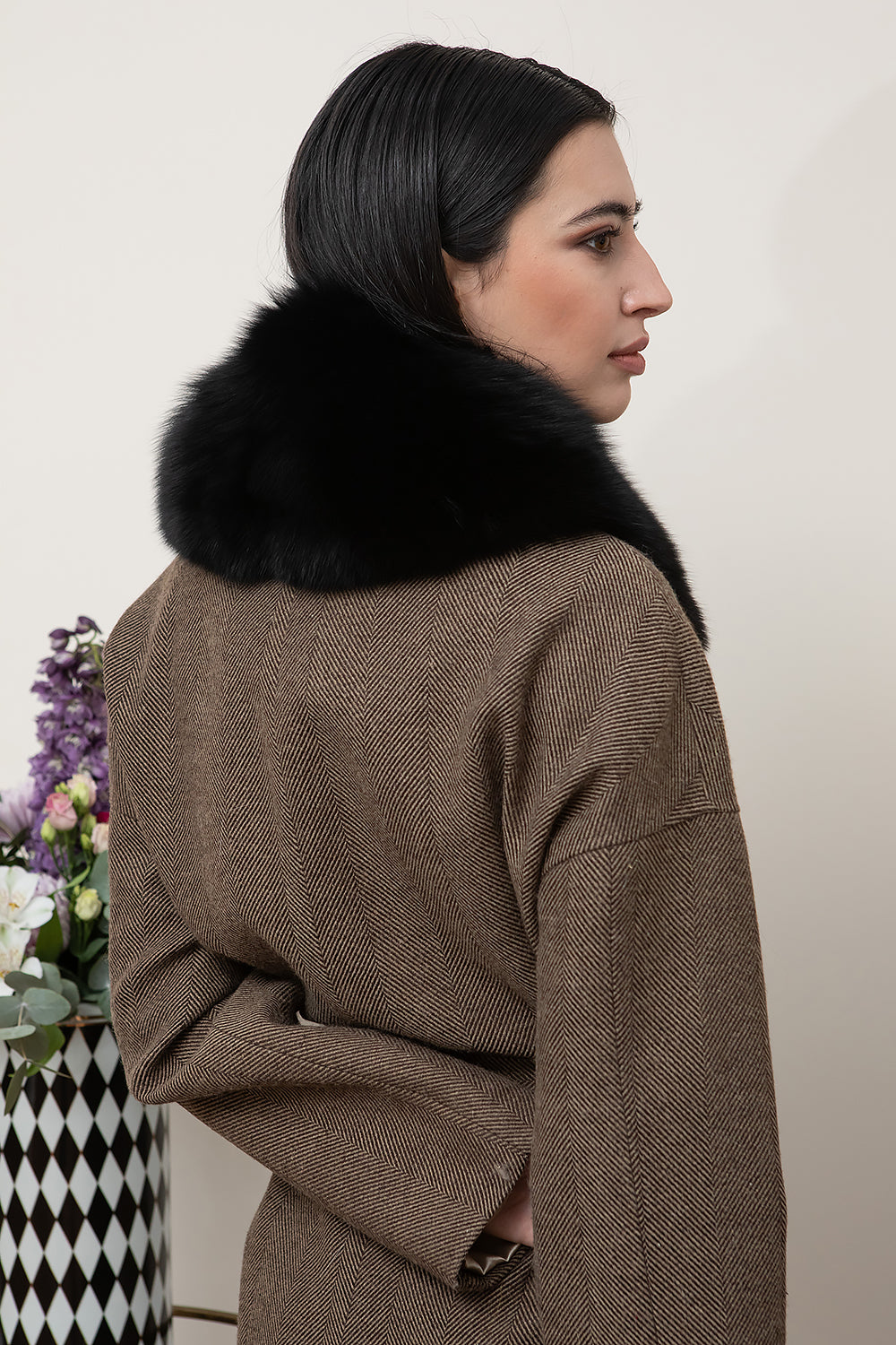 CUELLO DE ZORRO NEGRO MIDI