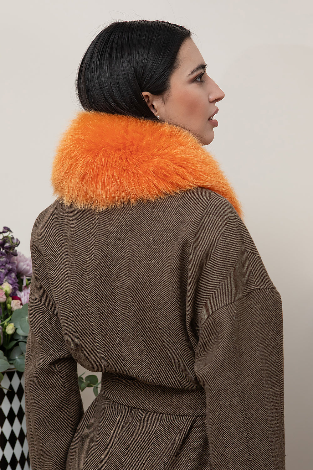 CUELLO DE ZORRO NARANJA MIDI