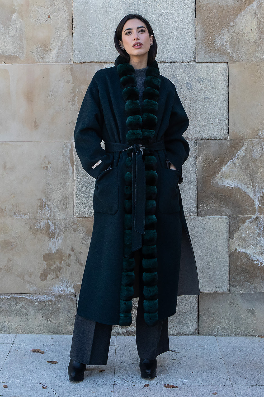 PARROT PIANA CASHMERE AND CHINCHILLA COAT