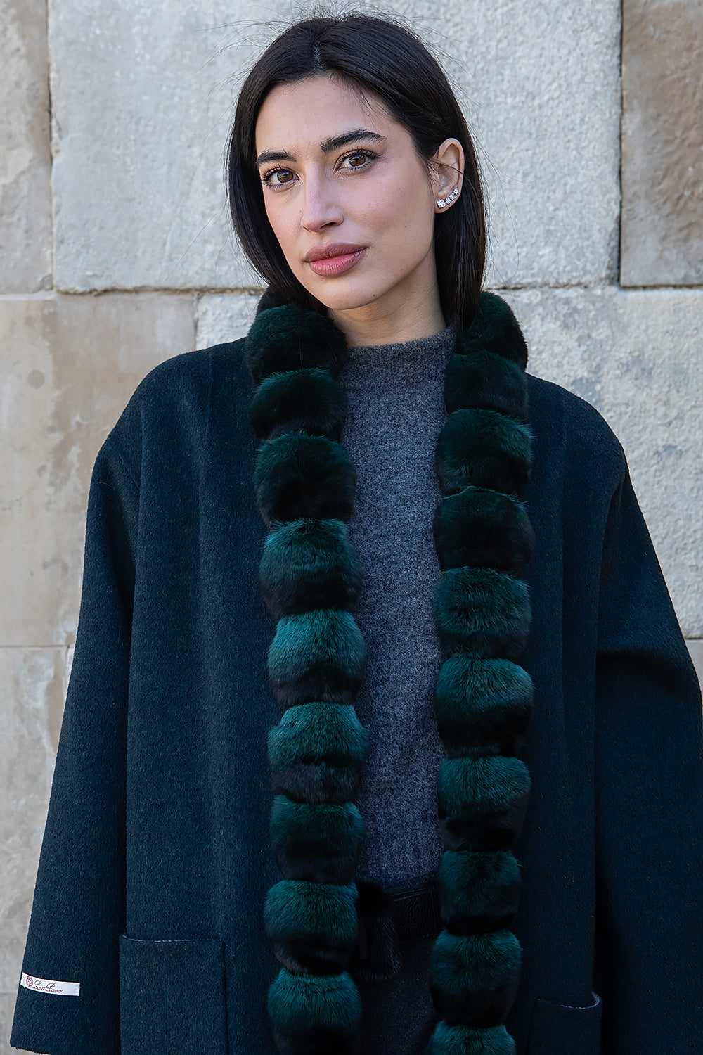 PARROT PIANA CASHMERE AND CHINCHILLA COAT