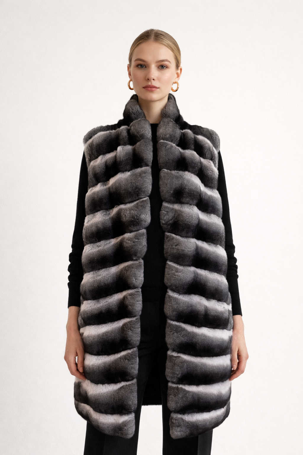 CHALECO CASHMERE/LORO PIANA CHINCHILLAS