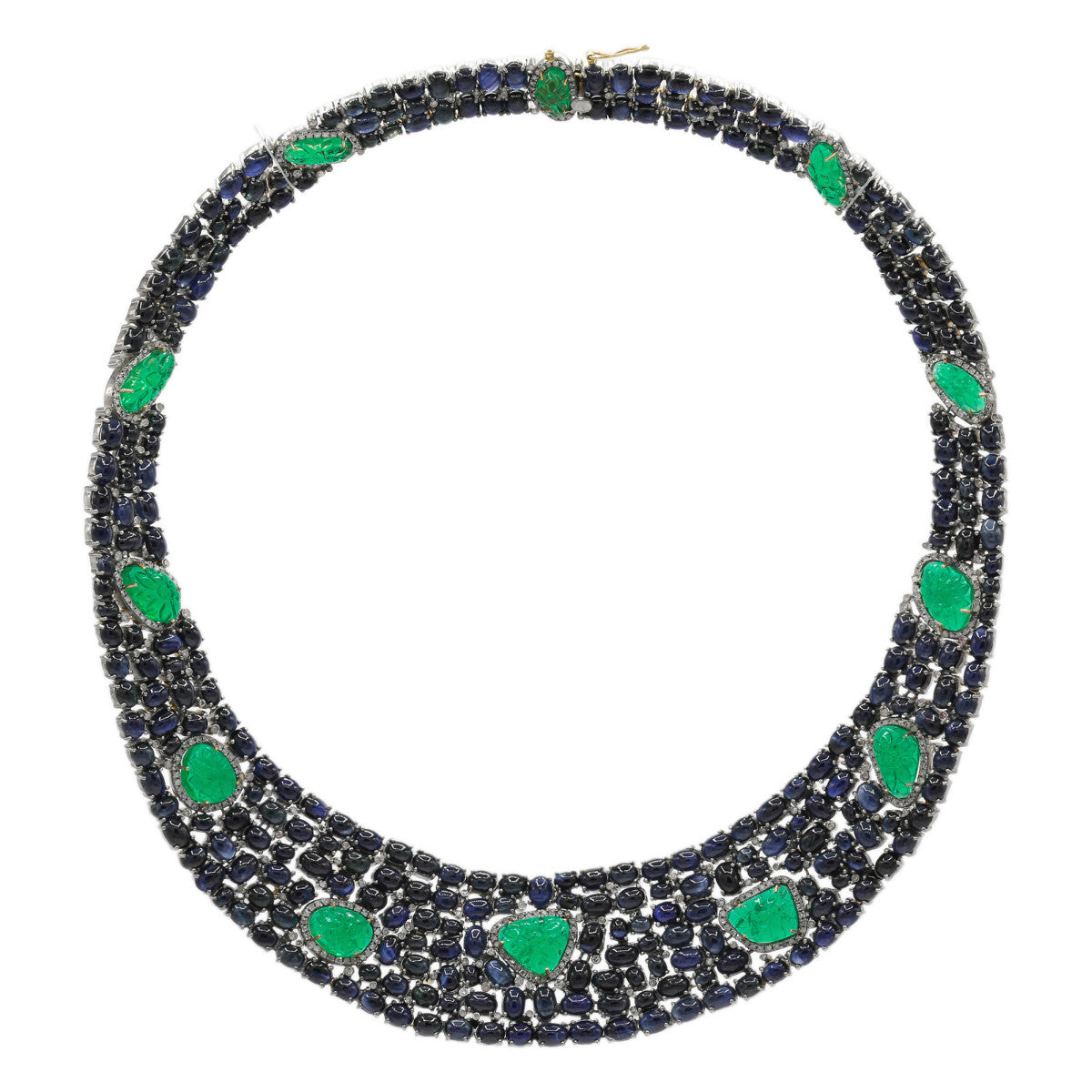 Collar de Oro, Diamantes, Zafiros y Esmeraldas