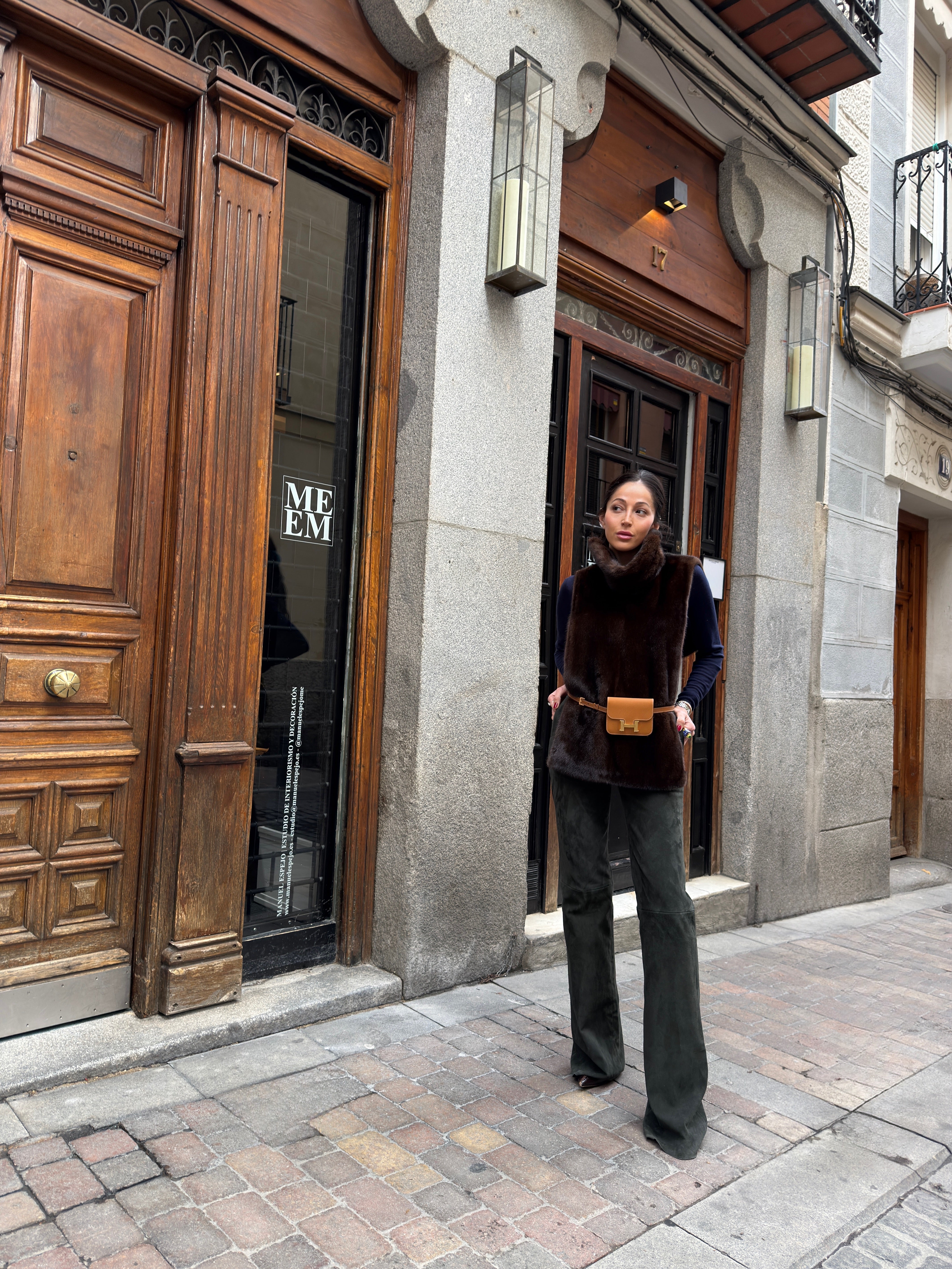 JERSEY VISÓN MARRÓN COGNAC