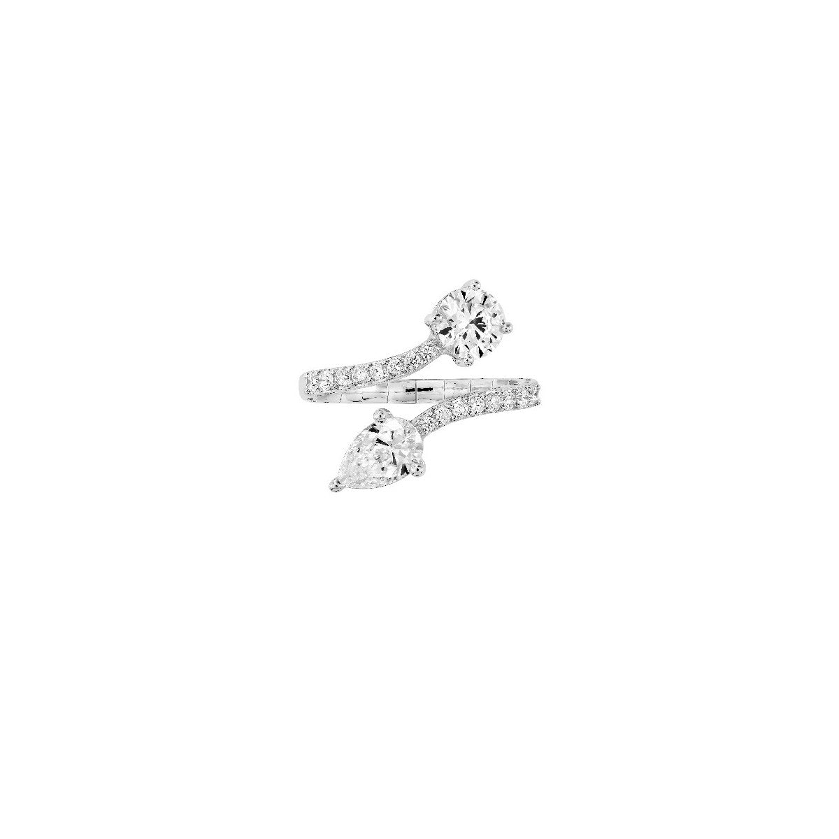 Anillo de Diamantes y Oro Blanco