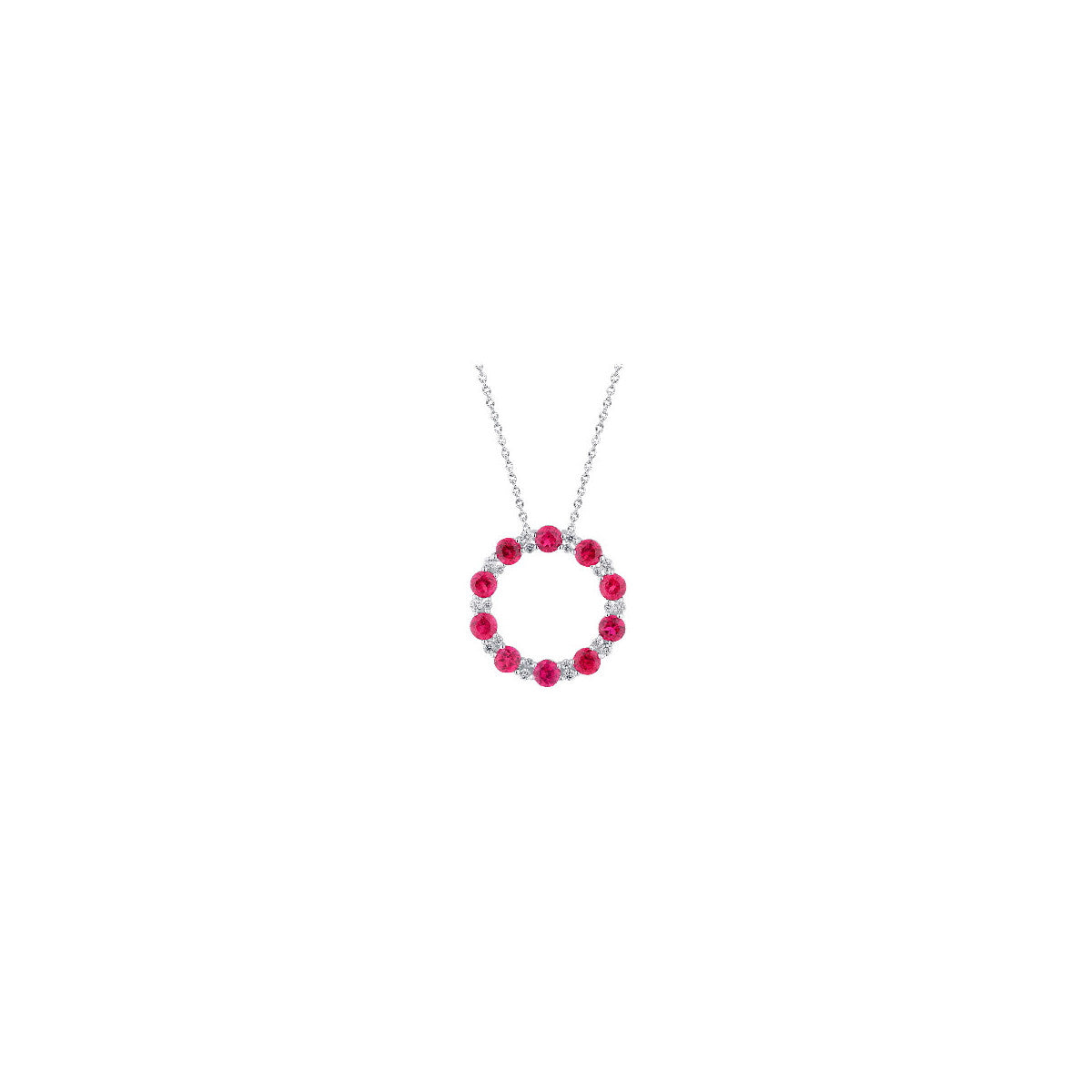 Colgante Rubíes y Diamantes