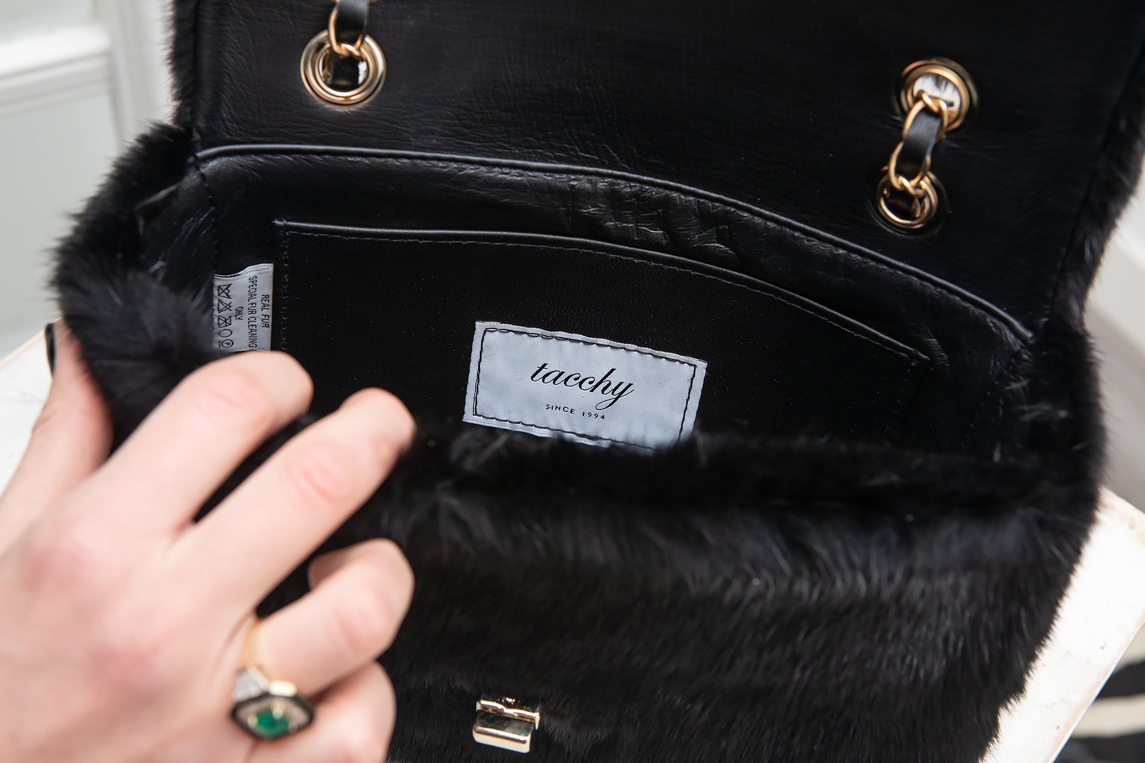 BOLSO SHOPPER VISÓN NEGRO