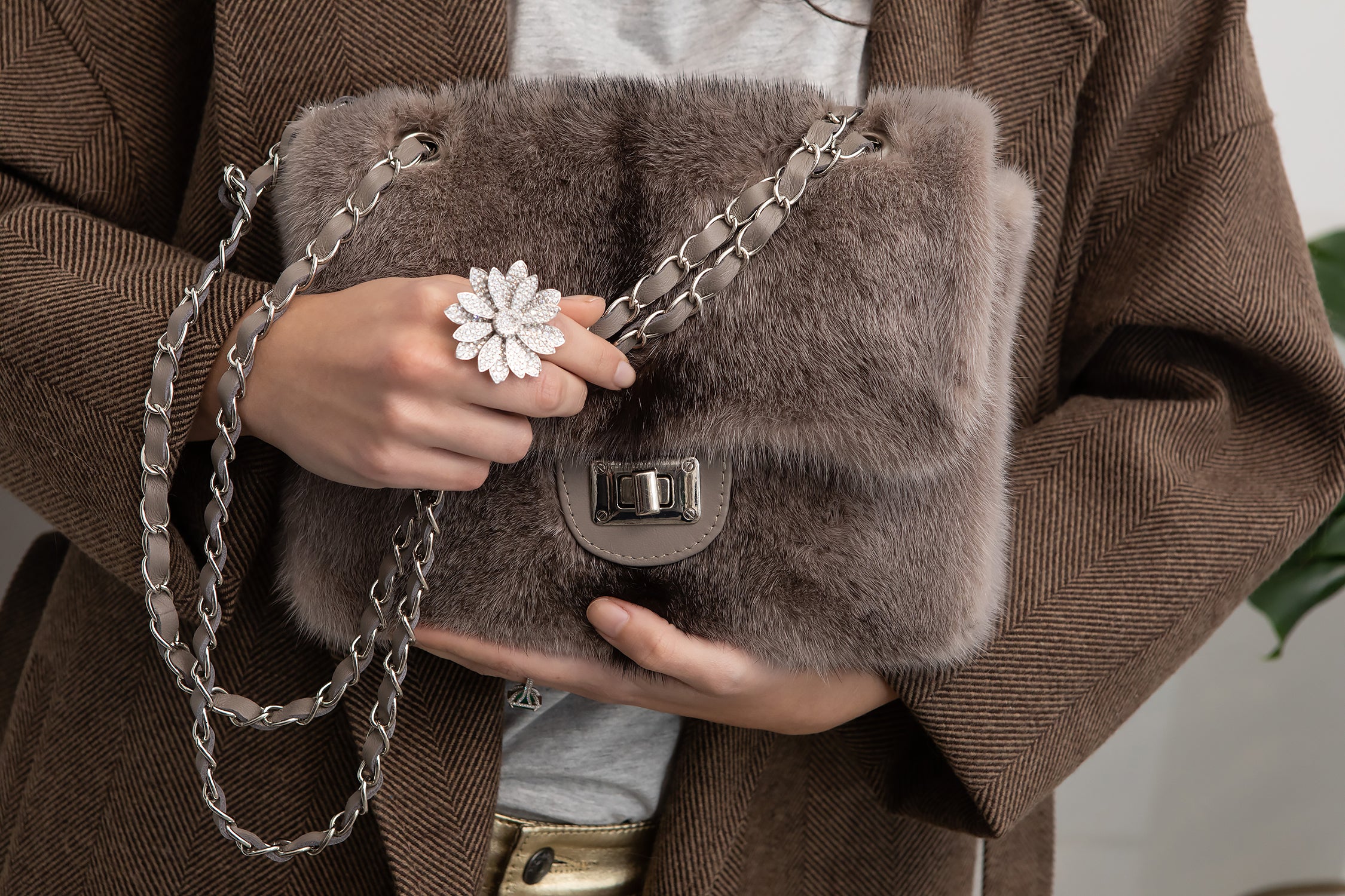 SHOPPER CUADRADO GRIS - Tacchy Official Online Store