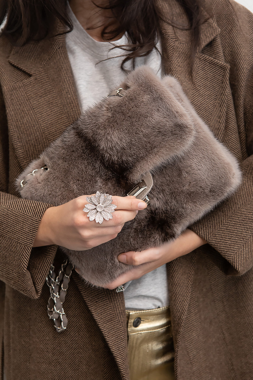 SHOPPER CUADRADO GRIS - Tacchy Official Online Store