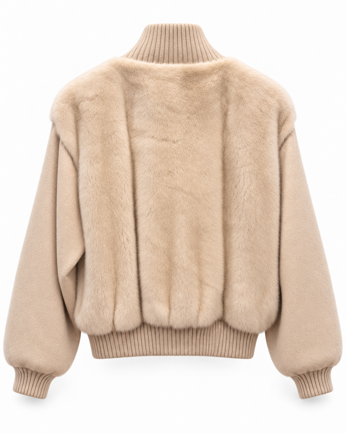 BOMBER DE CASHMERE Y VISÓN