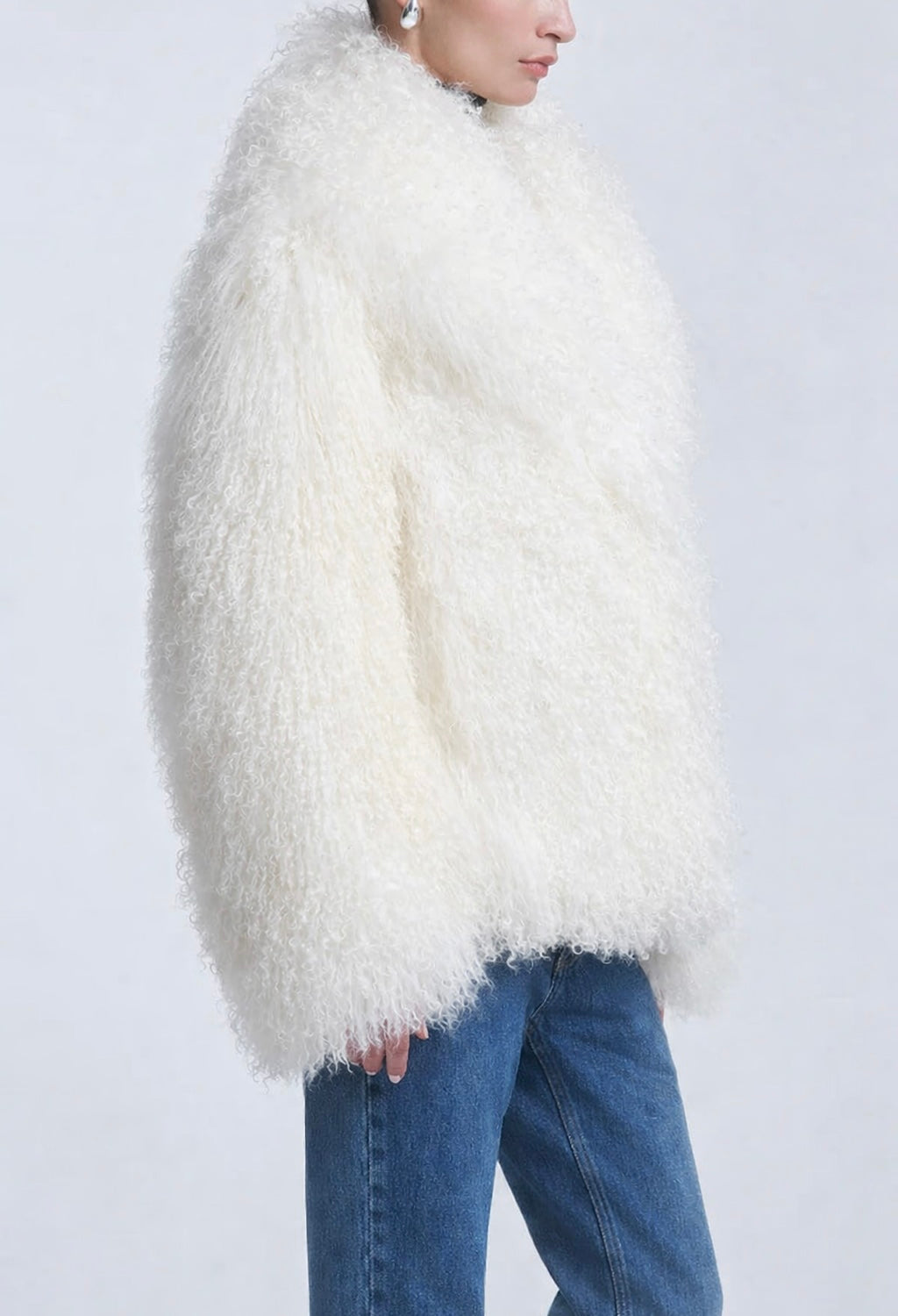 CHAQUETA CORTA CORDERO BLANCO