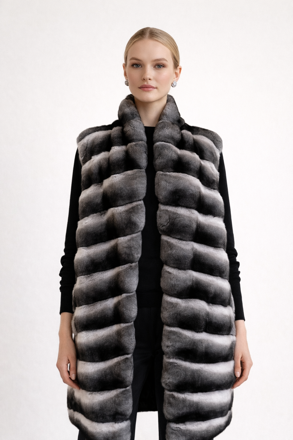 CHALECO CASHMERE/LORO PIANA CHINCHILLAS