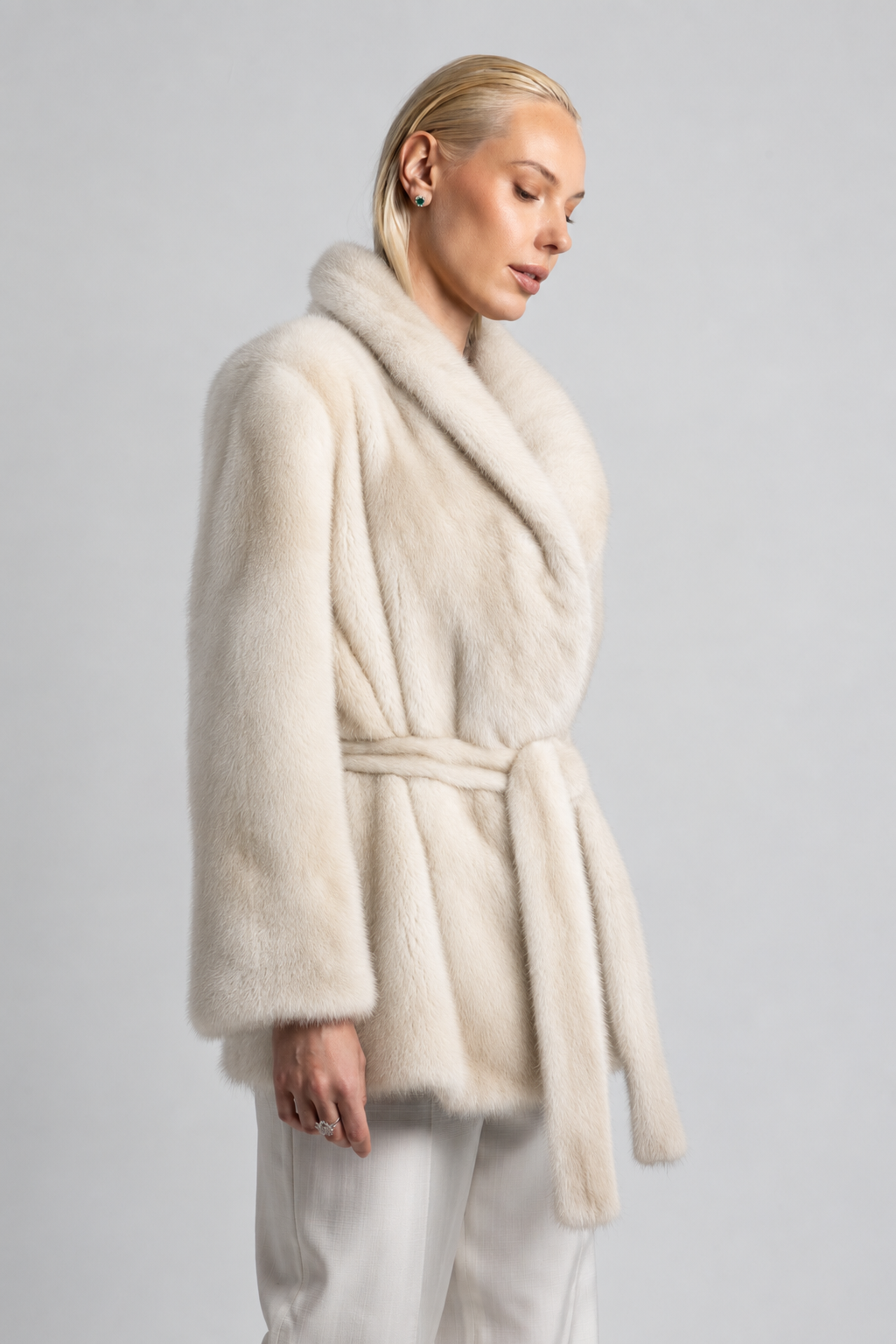 WHITE MINK JACKET