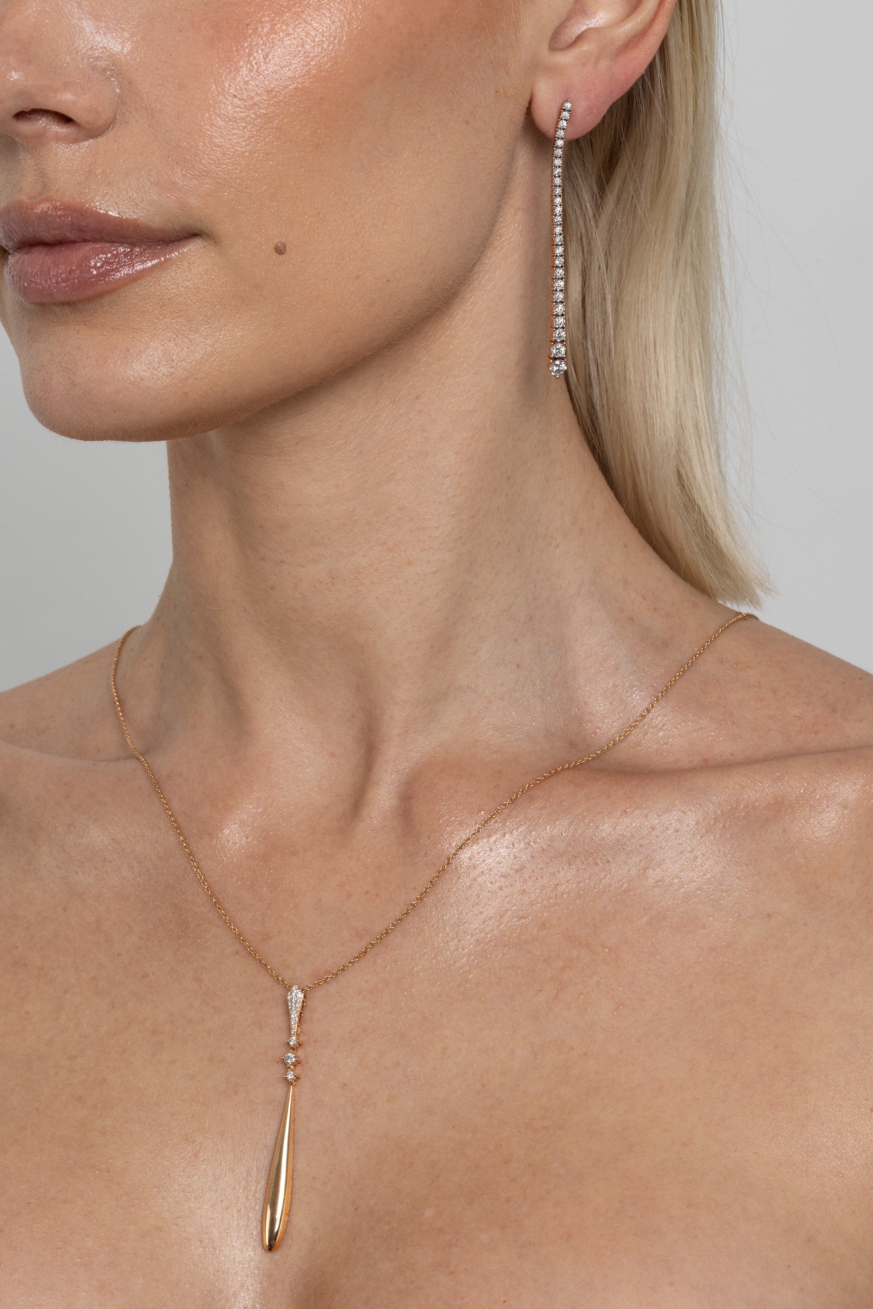 Colgante Oro rosa y Diamantes